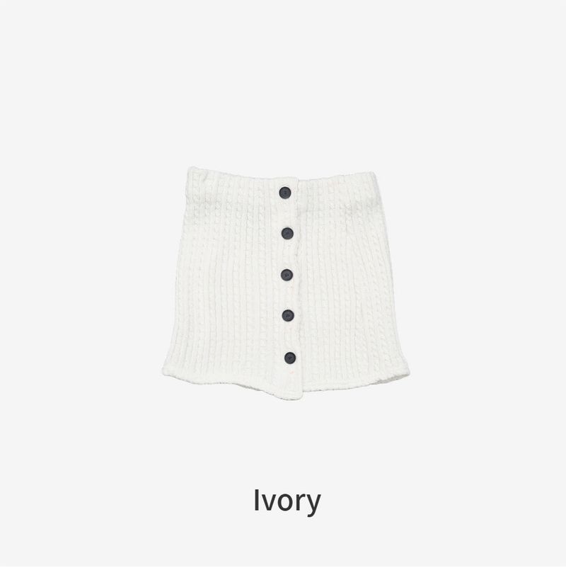 Elda Button Knit Skirt