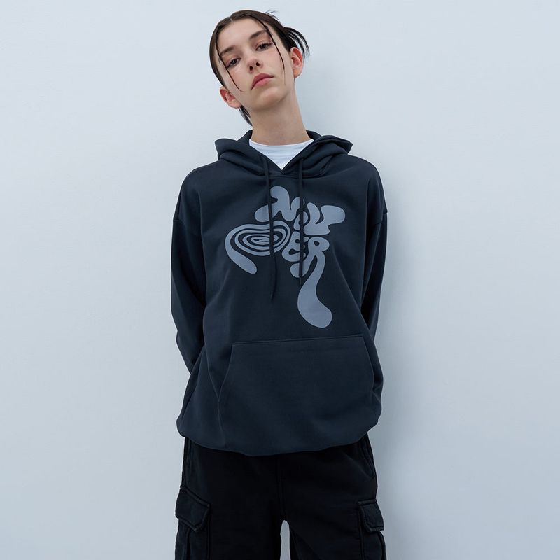 NCOVER(エンカバー)の「TWISTED LOGO HOODIE-CHARCOAL(Tops)」