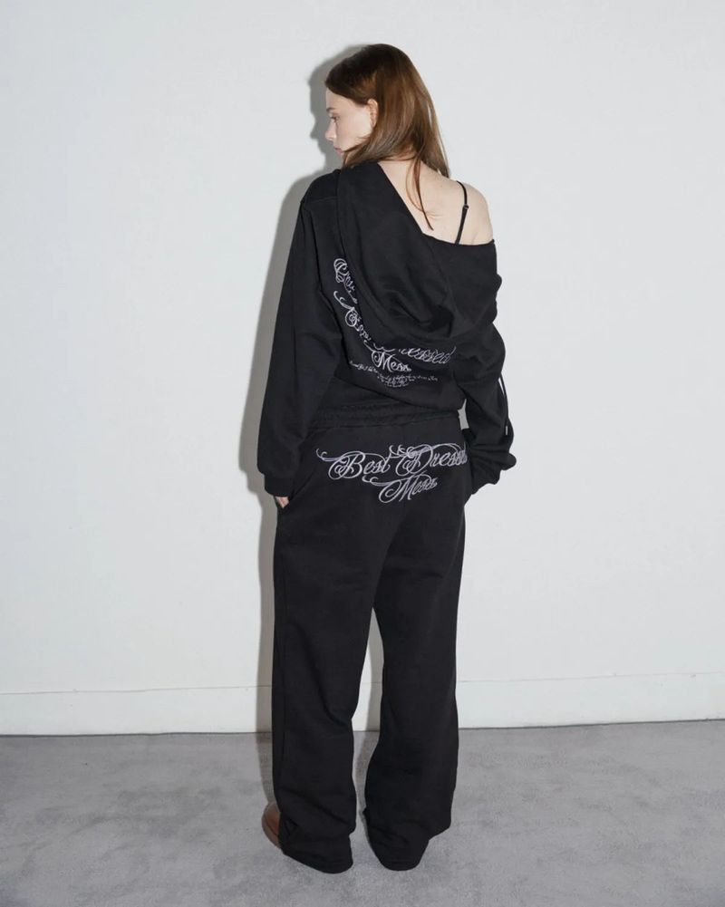 BDM Hoodie Zip Up Jacket Black