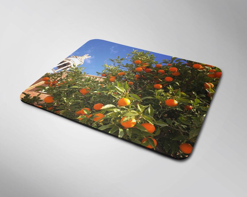 Orange Mouse Pad