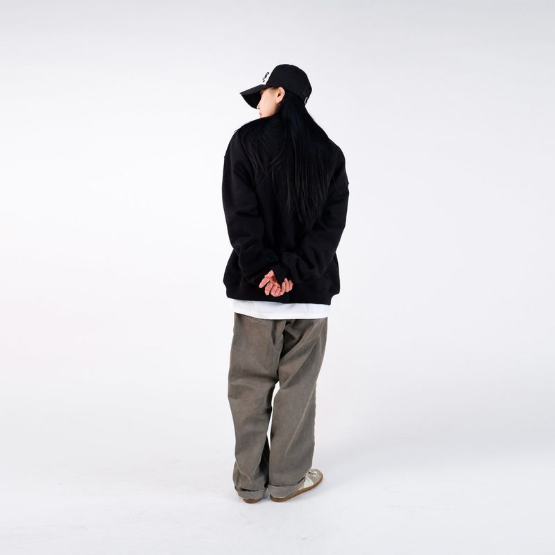 GOOFOFF LOGO SWEAT SHIRT - ( Black )