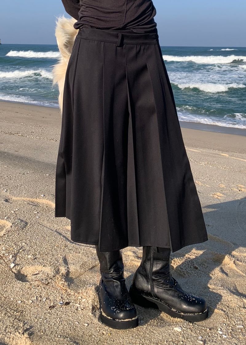 STRAP MIDI WRAP SKIRT