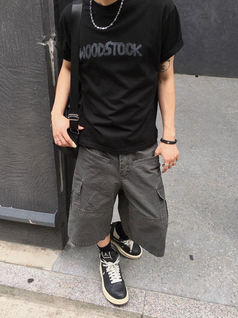 Stock Semi-Crop Short-Sleeve T-Shirt 4C