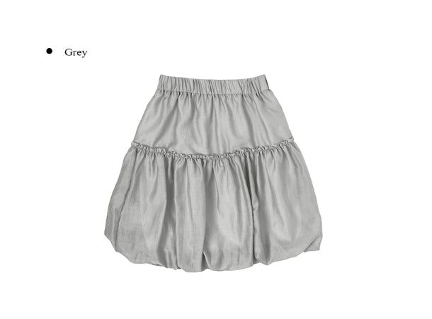 Buro Frill Banding Balloon Midi Skirt