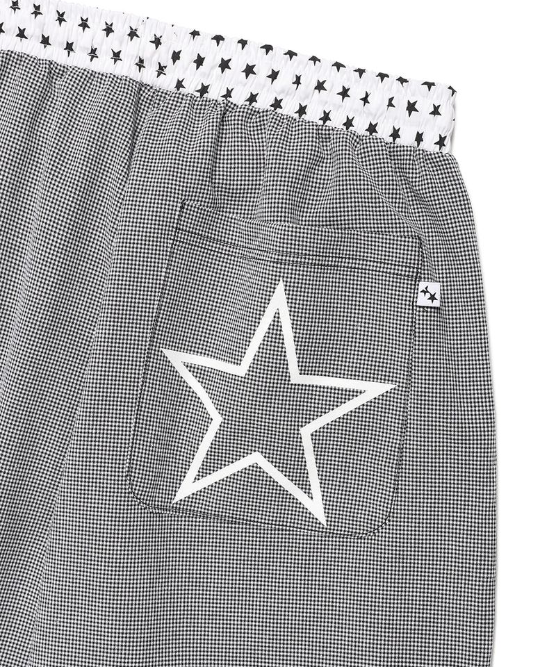 W CHECK LOUNGE PANTS BLACK(CV2FMFPA59A)