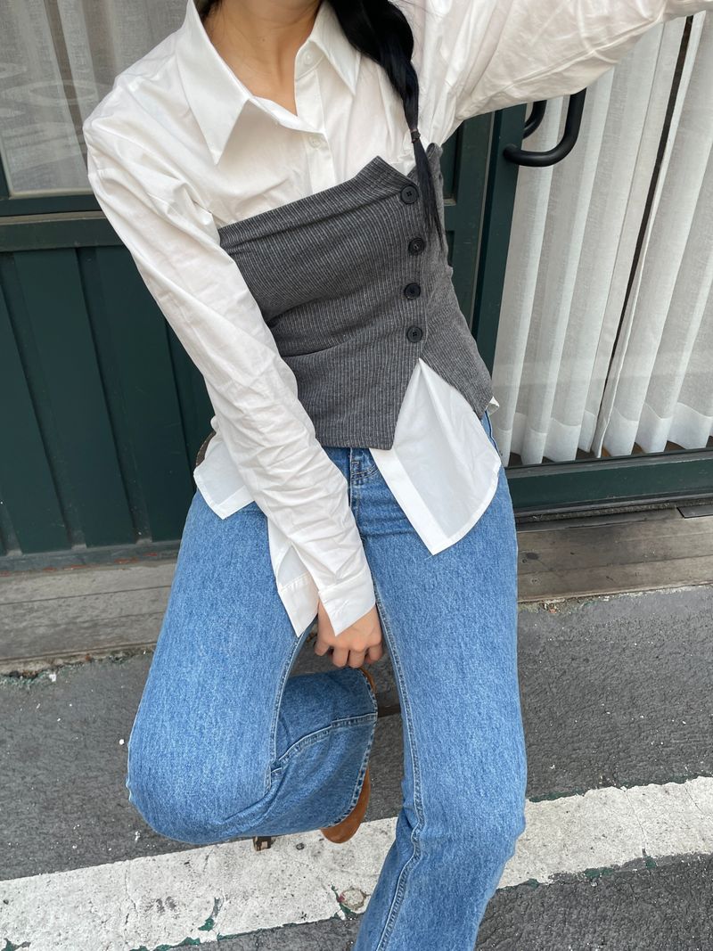 Arco iris（アルコイリス）の「Toggle knitted tube top （Tops）」