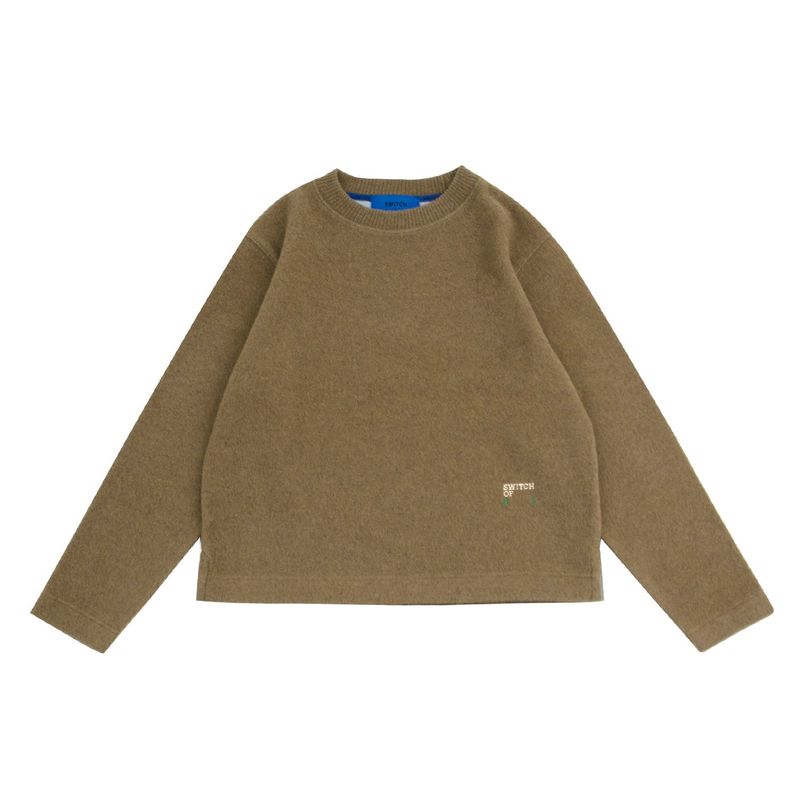 SWITCH123（スウィッチワンツースリー）の「ウールジー ラウンドロングスリーブTシャツ（ユニセックス）_SYF7TS02BN（トップス）」