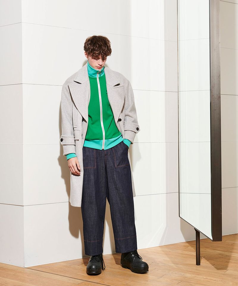2-WAY OVERSIZED COAT_MELANGE GRAY