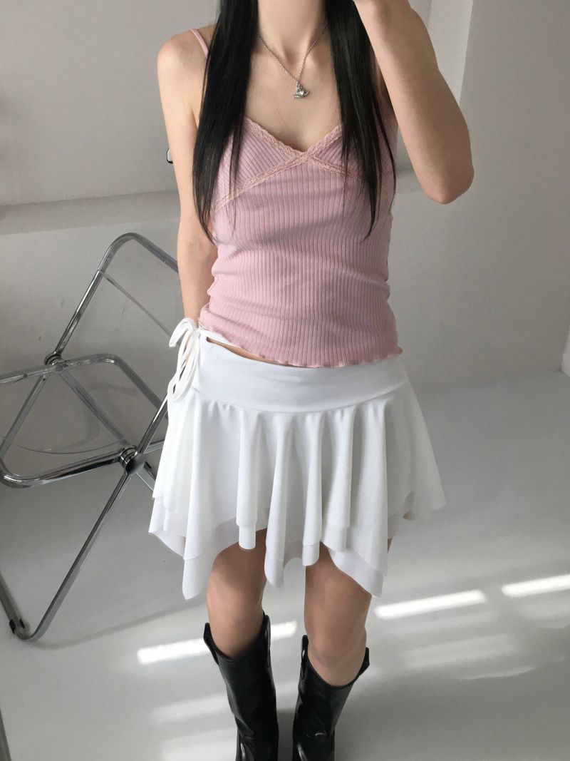 More lace sleeveless (5 colors)