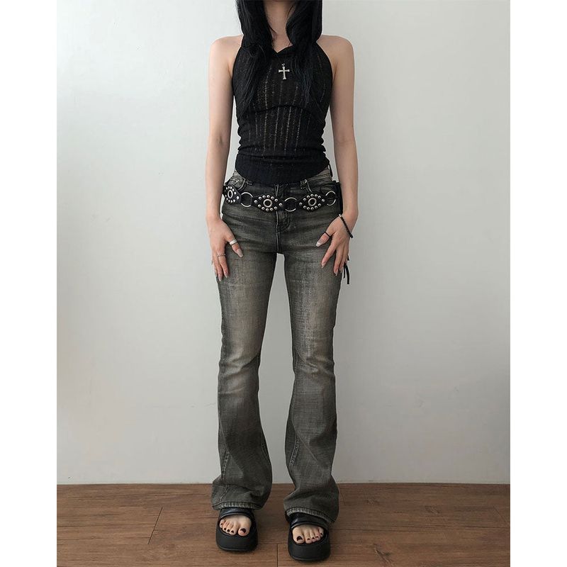 Drawing High-waist Bootscut