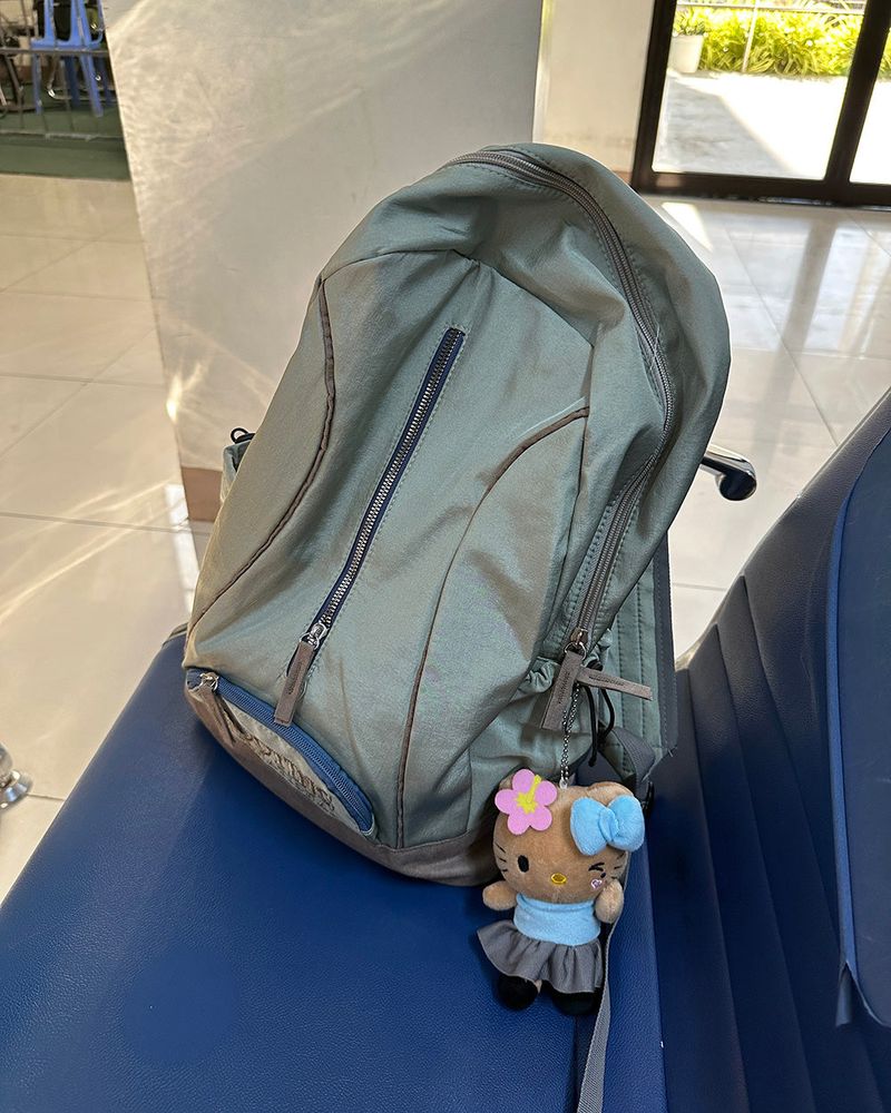 Mint Color Pocket Daily Backpack