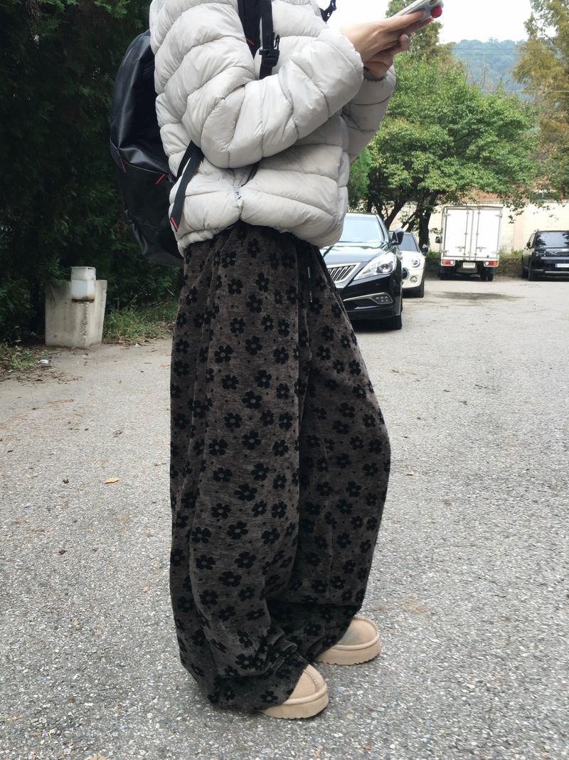 Bloom Velvet Wide Pants (2c)