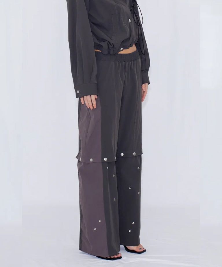 2WAY DEFORMED TRACK PANTS