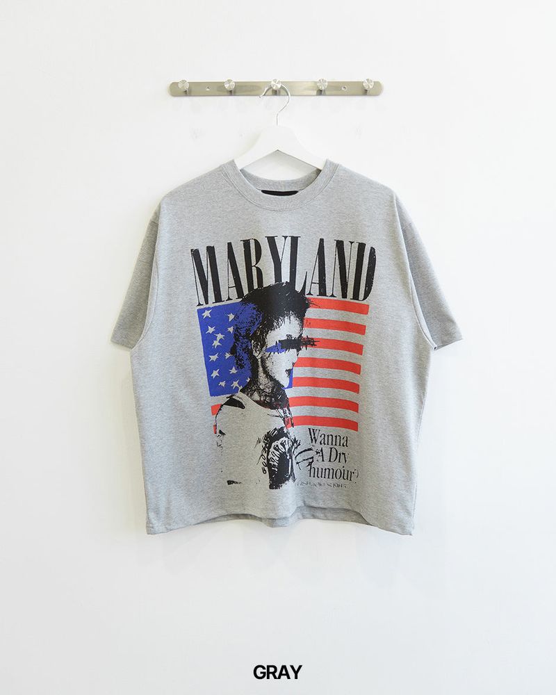 American Flag Cropped Short Sleeve Tee