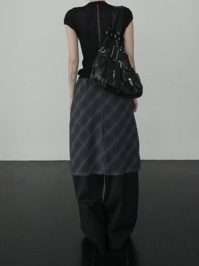 Ar knot check skirt