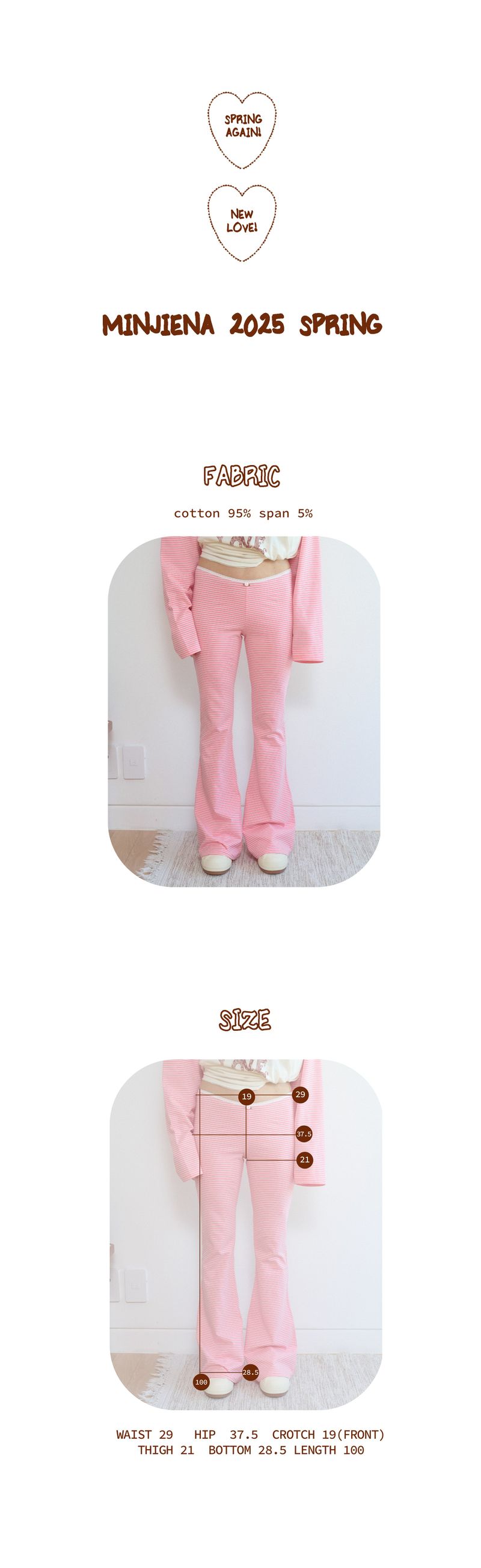 stripe boot cut pants red