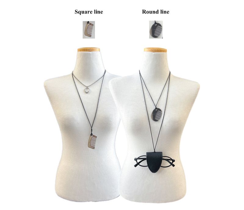 Or Hair Comb Long Strap Necklace