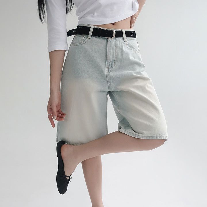 blitti（ブリッティ）の「[Made/4 Sizes] [Odin] 5インチ バミューダ デニム コットン ハーフパンツ - 6カラー（パンツ）」