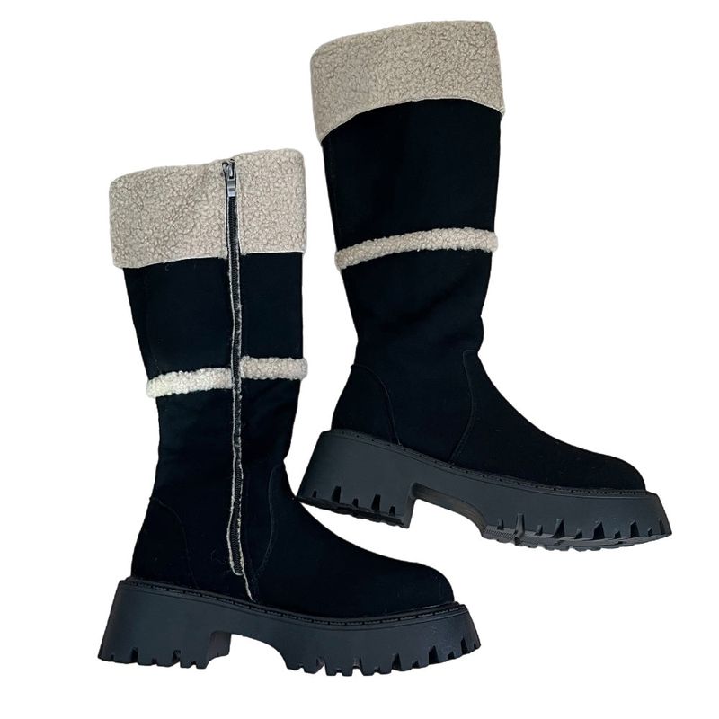 Muffin Roll Suede Dumble Ugg Long Boots (2 colors)