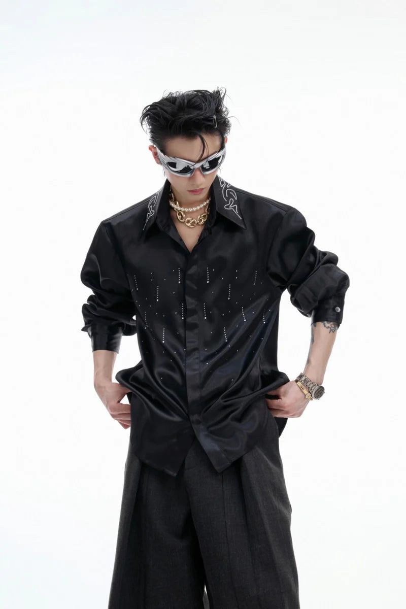 Argue Cultureの「Satin Glitter Boxy Shirt(Tops)」