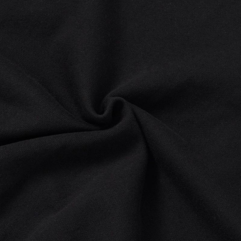 CHECK COLLAR CROP SWEATSHIRT_BLACK