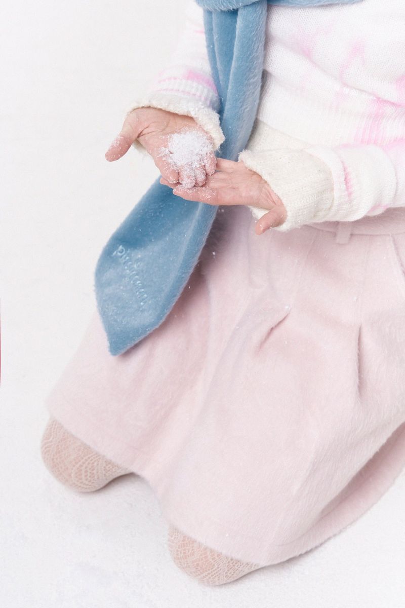 Ribbon Muffler_Fairy blue
