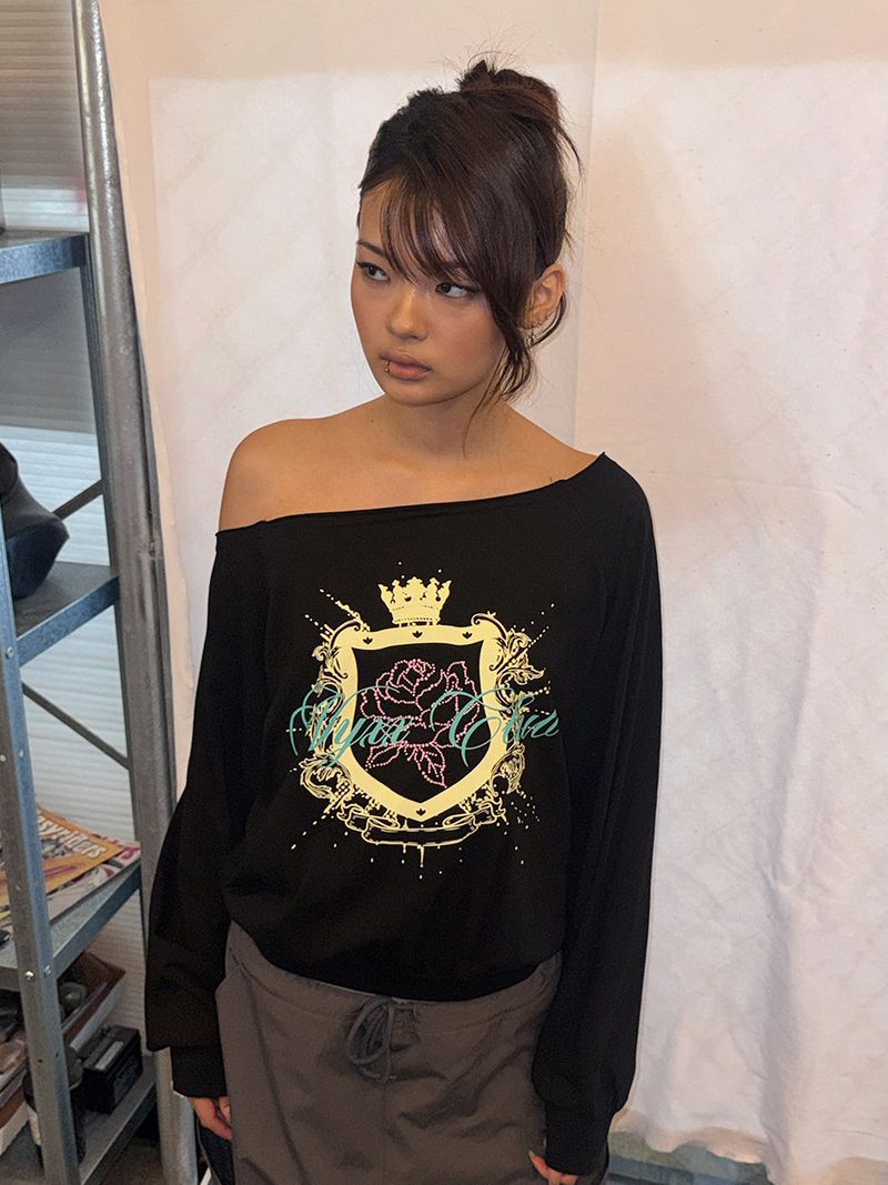 NYXX CLUB OFF SHOULDER L/S BLACK