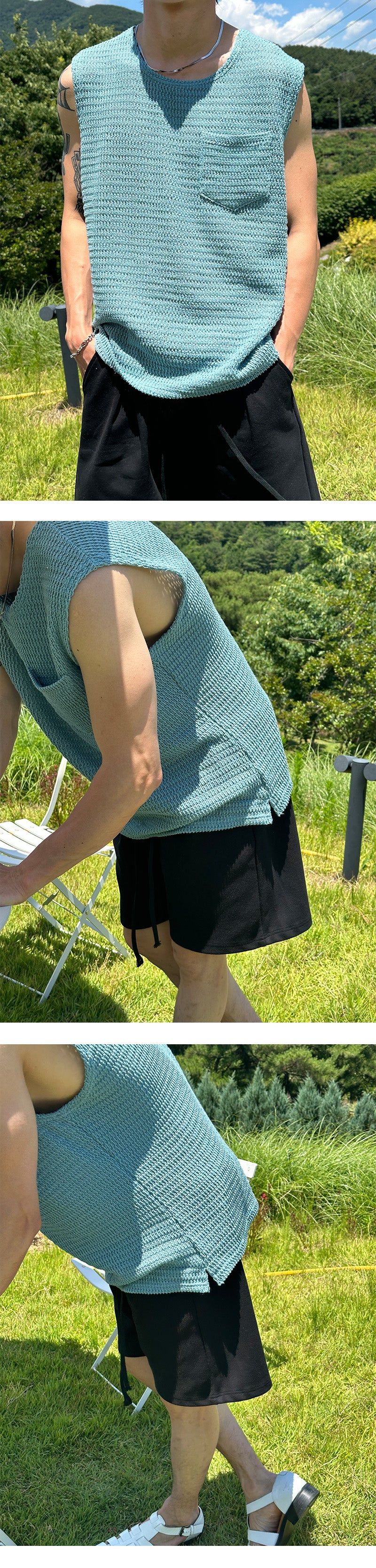 [PREMIUM] Essential pin tuck half pants (4color)