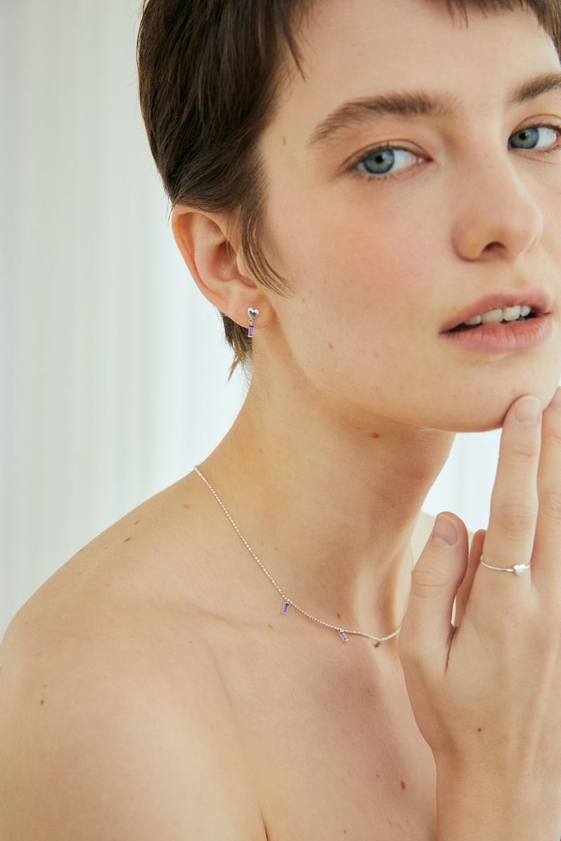 THE PART OF(ザ パート オブ)の「Silver925_Small Heart Baguette_E(Accessories)」