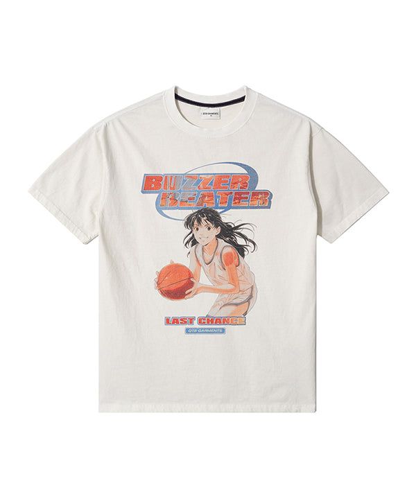 QT8 GARMENTS（キューティーエイトガーメント）の「OC Buzzer Beater EC Washed Tee (Ecru)（Tops）」