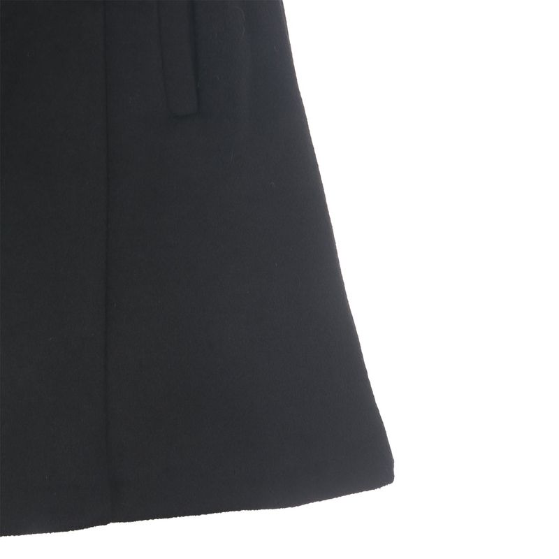 Wool button mini dress 001