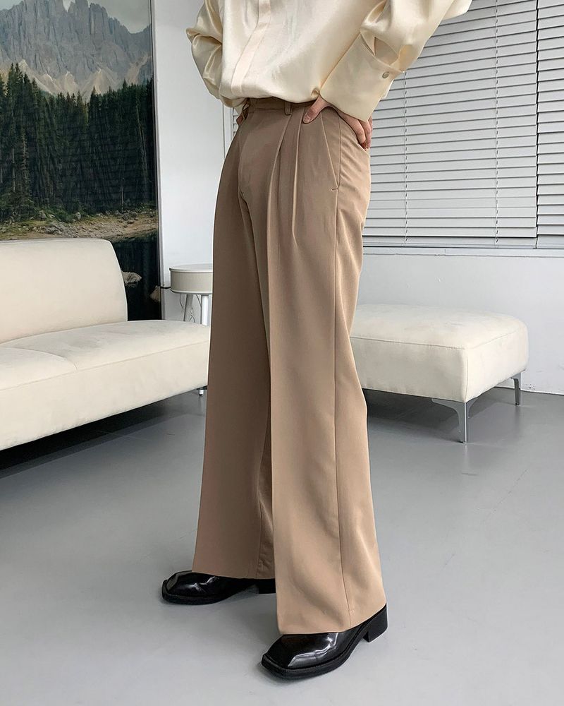 90's Meredith Twotuck Wide Slacks (3 colors)