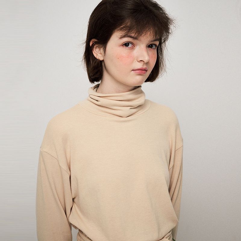 RIBBON TAIL LONG SLEEVE, BUTTER