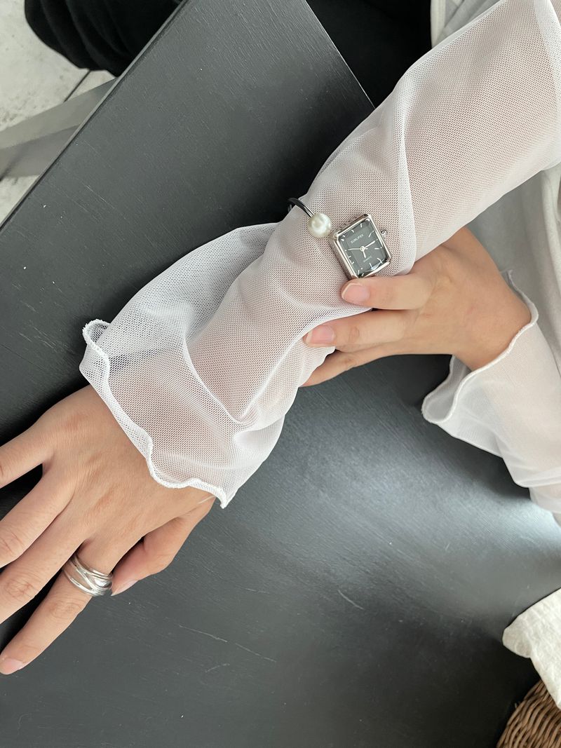 Pearl Square Bangle Watch