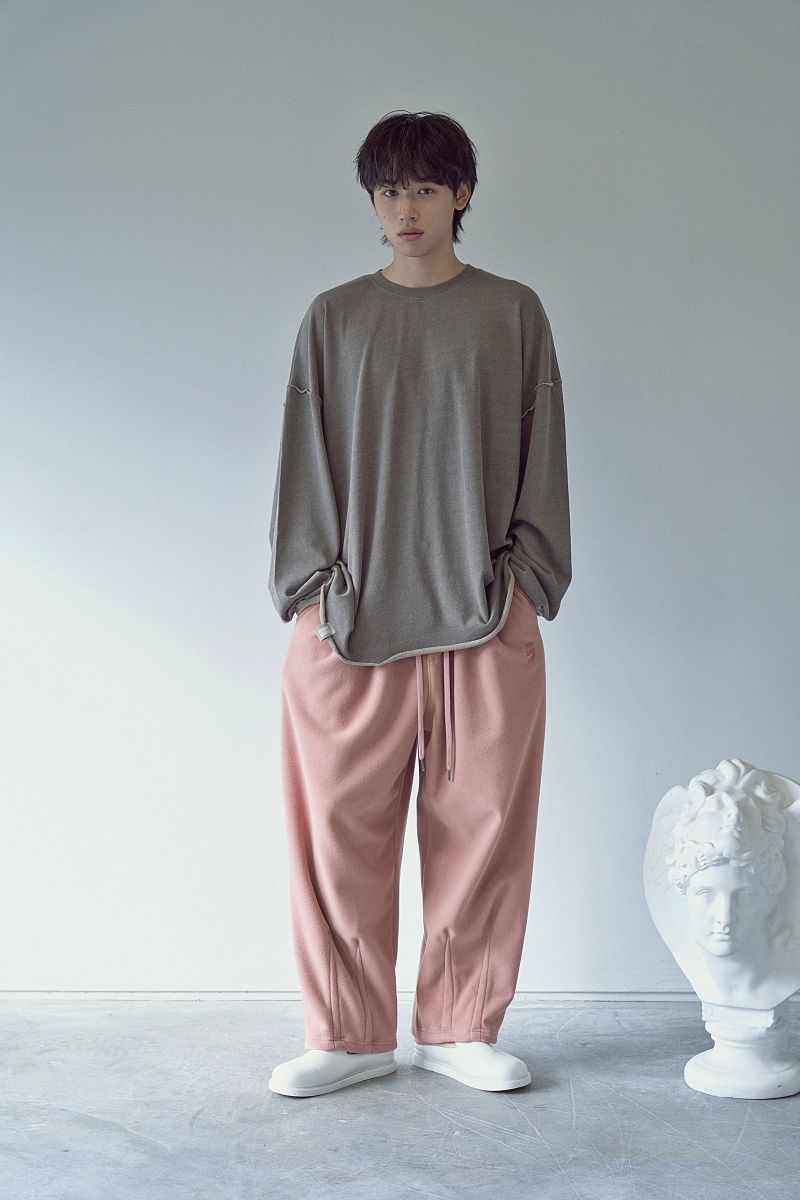 2-LAYER MICRO FLEECE SWEAT PANTS (Pink)