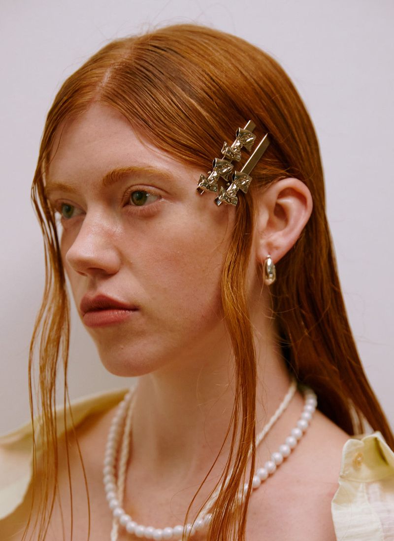 Double Pleated Ribbon Hairpin