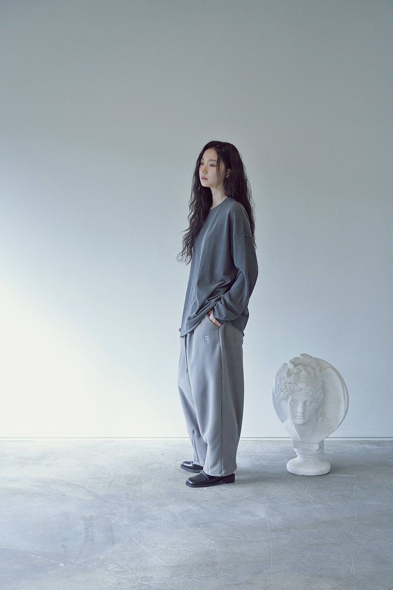 2-LAYER MICRO FLEECE SWEAT PANTS (Gray)