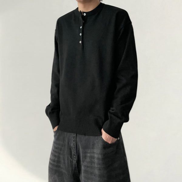 voarc（ボアク）の「Urban snap henry neck round knit（Tops）」
