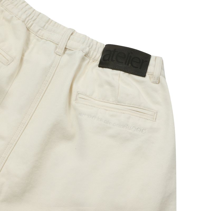 IVORY DRAWSTRING TROUSERS