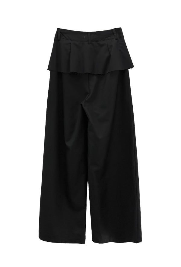 Ella Button Flare Skirt Pants