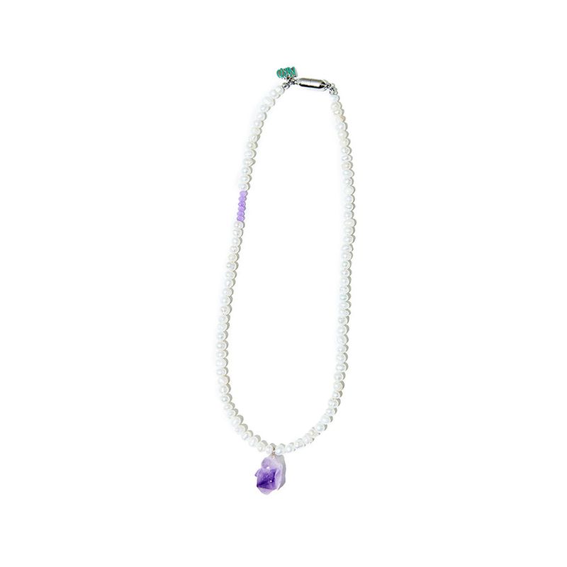 NiRO.SERENDIPITY(ニロ)の「AMETHYST PURPLE POINT PEARL NECKLACE(Accessories)」