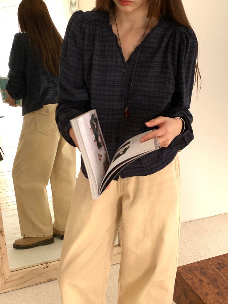 [MADE] Lenoa Frill Blouse