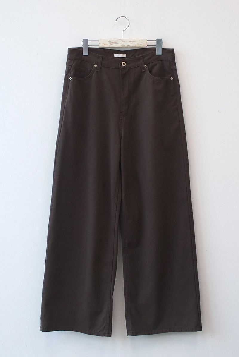 woody cotton wide pants
