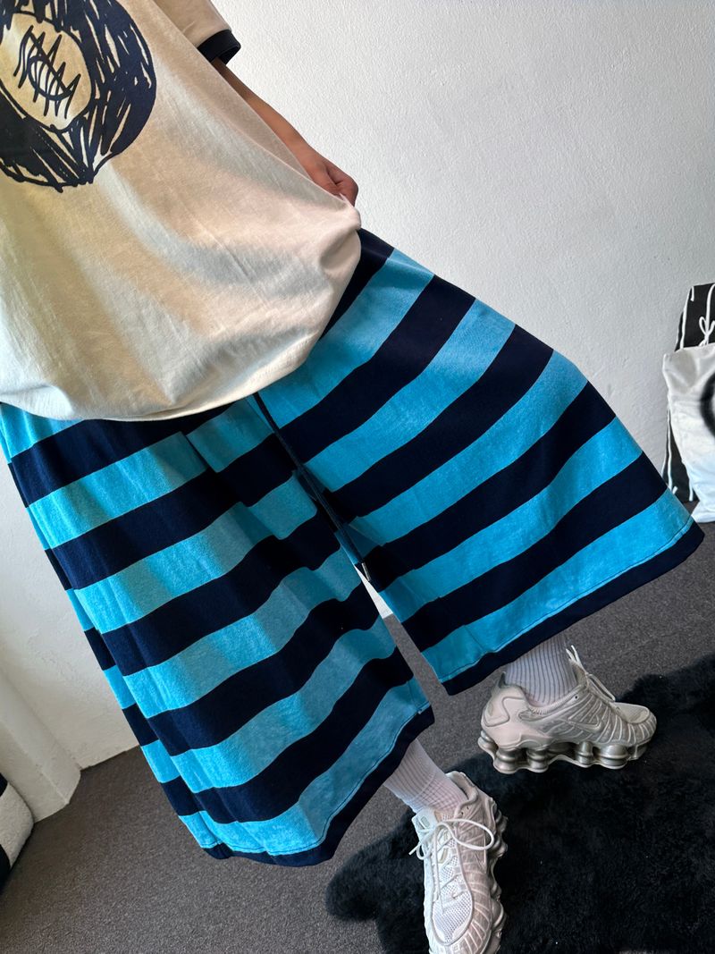 Frisening Stripe Bermuda Shorts 4color