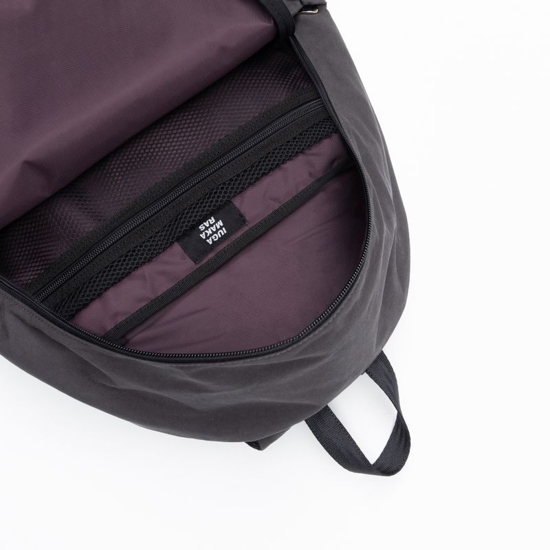 Printed Twill Pocket Backpack (Gray)