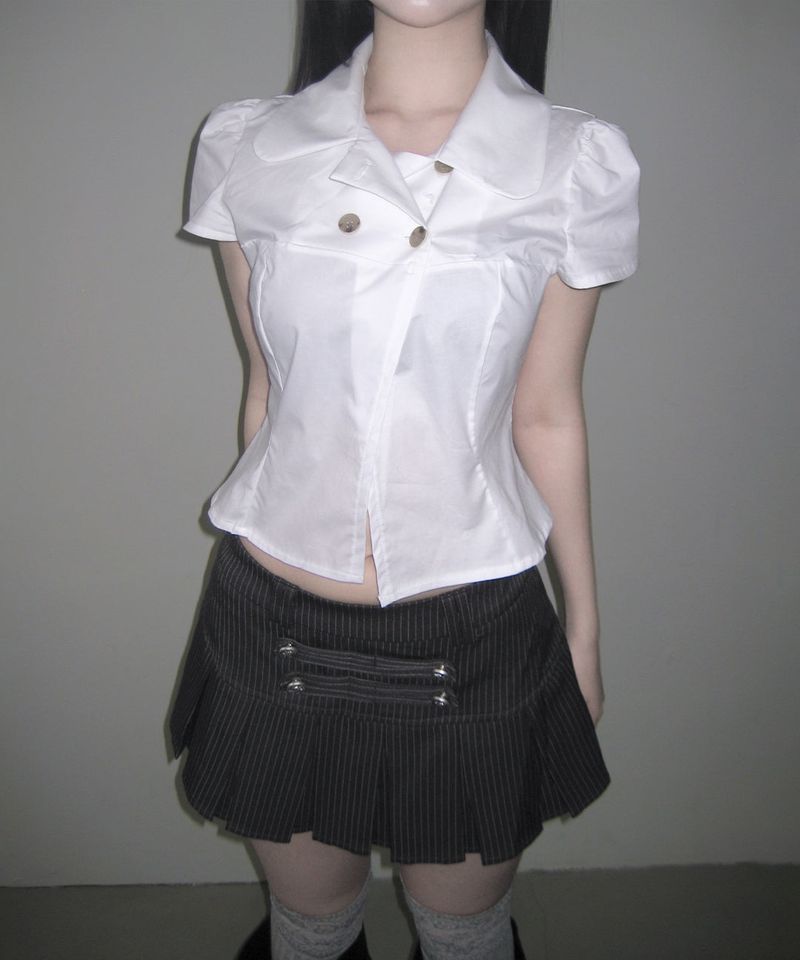 lottie open blouse (2colors)