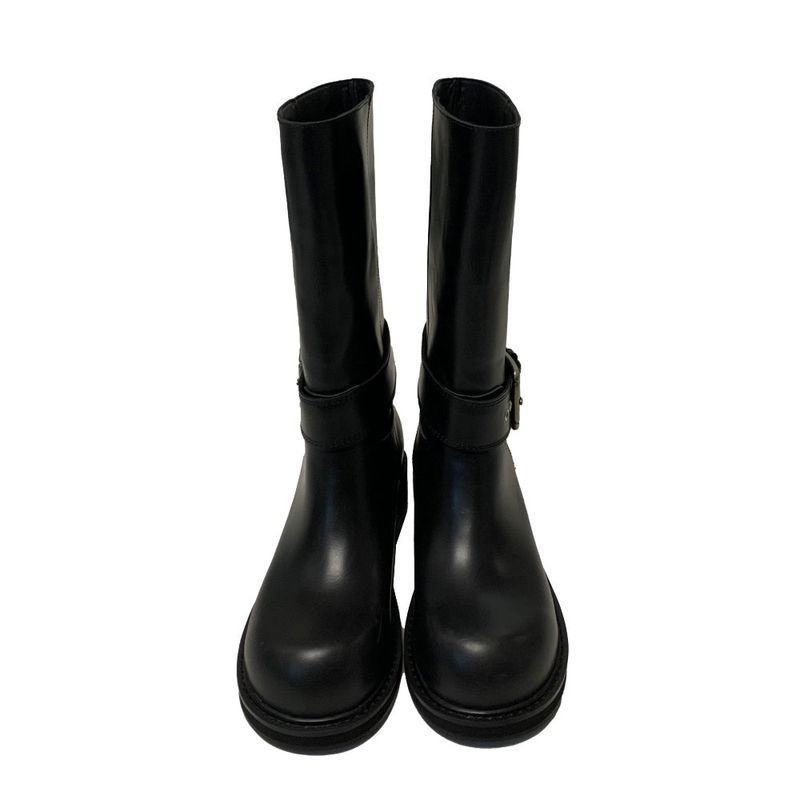 Belted half boots