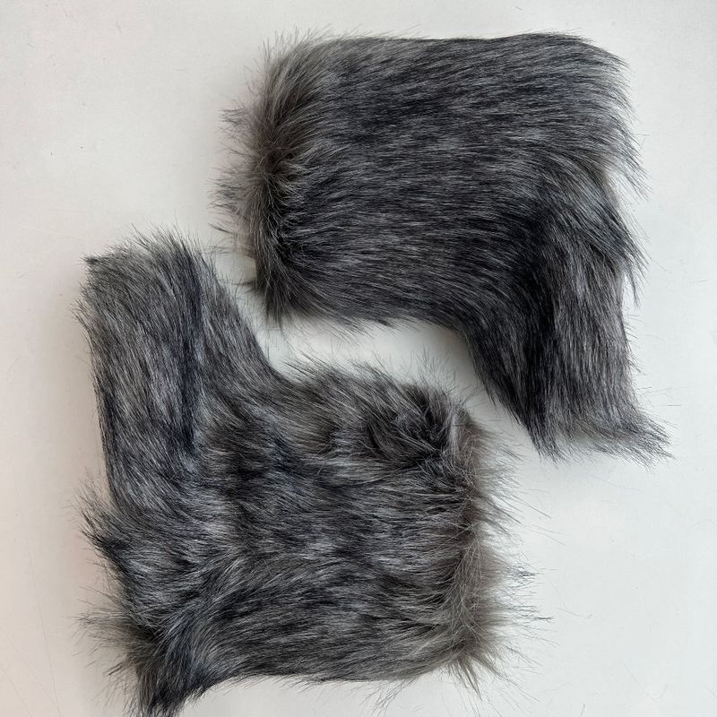 Soft eco fur middle boots (3 Color)