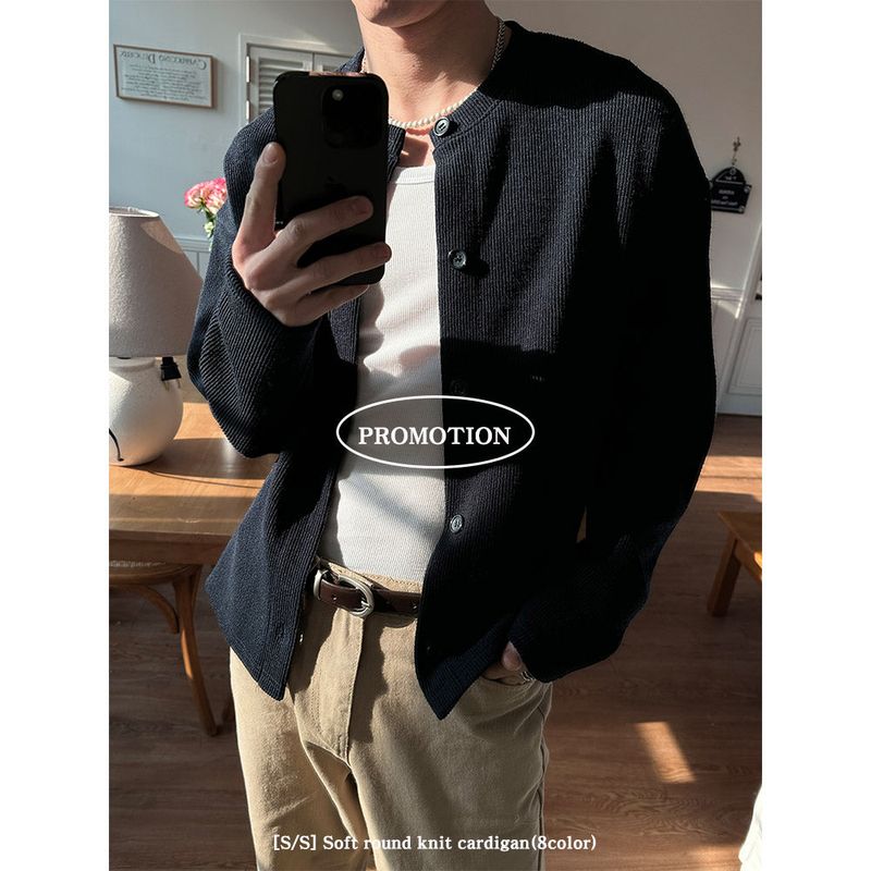LAURANT（ロラン）の「 [S/S] Soft round knit cardigan(8color)（Tops）」