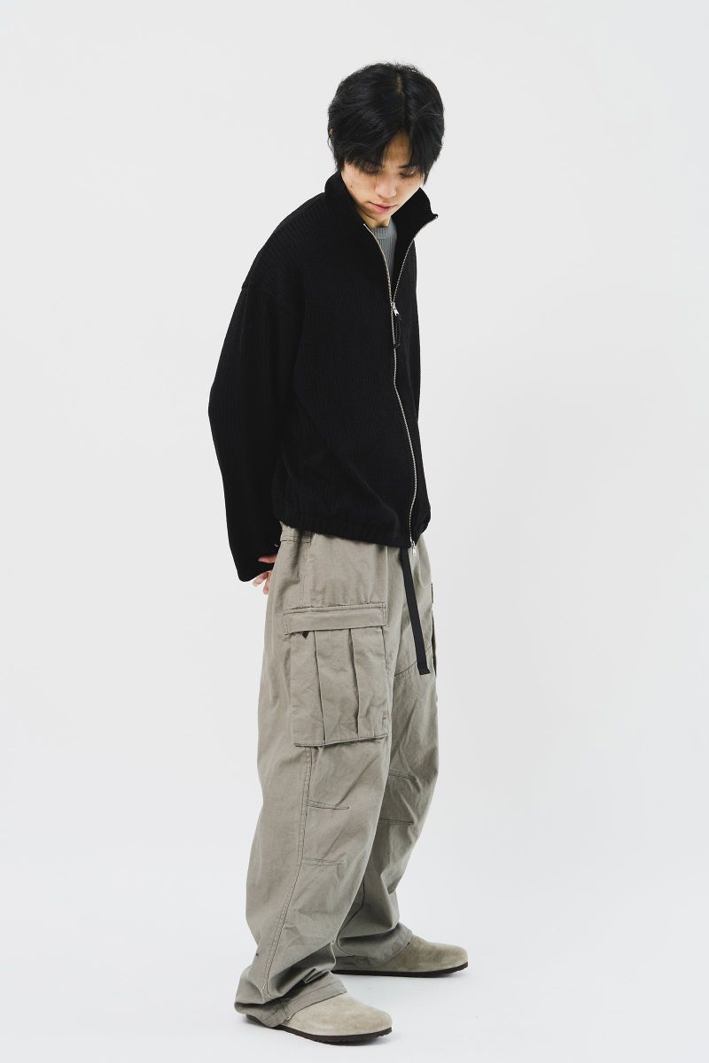 Junky Knitted Zip Up (3color)